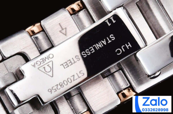 ĐỒNG HỒ NỮ OMEGA CONSTELLATION SUPER FAKE NHÀ MÁY GF CỌC SỐ ĐÍNH ĐÁ 25MM