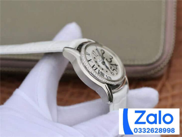 ĐỒNG HỒ NỮ AUDEMARS PIGUET 77303BC FAKE 1:1 MÀU TRẮNG DÂY DA 39.5MM