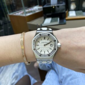 ĐỒNG HỒ AUDEMARS PIGUET ROYAL OAK OFSHORE 675040SK FAKE 11 MÀU TRẮNG 37MM