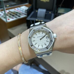 ĐỒNG HỒ AUDEMARS PIGUET ROYAL OAK OFSHORE 675040SK FAKE 11 MÀU TRẮNG 37MM