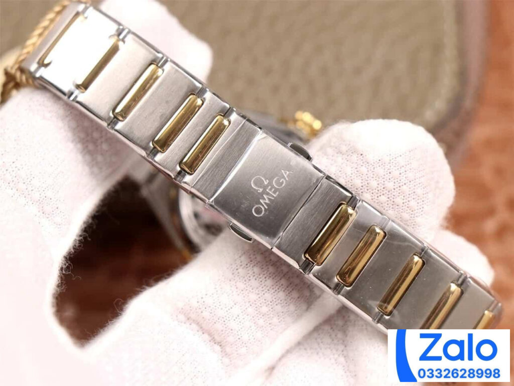 ĐỒNG HỒ NỮ OMEGA CONSTELLATION SUPER FAKE NHÀ MÁY 3S MẶT SỐ VÀNG 29MM