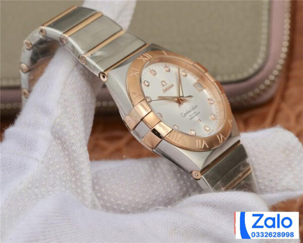 ĐỒNG HỒ NAM OMEGA CONSTELLATION FAKE 11 NHÀ MÁY 3S LỘ CƠ 38MM