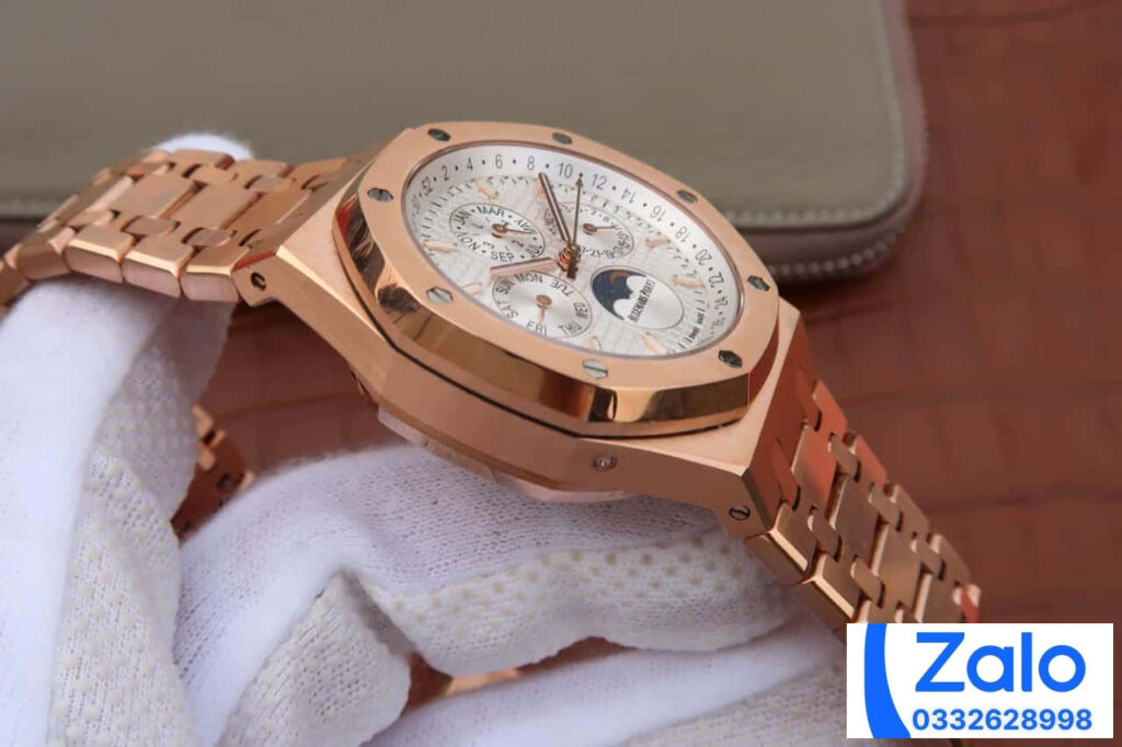 ĐỒNG HỒ NAM AUDEMARS PIGUET ROYAL OAK 26574 FAKE NHÀ MÁY JF VÀNG HỒNG 41MM