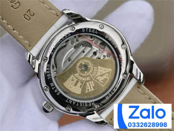 ĐỒNG HỒ NỮ AUDEMARS PIGUET 77303BC FAKE 1:1 MÀU TRẮNG DÂY DA 39.5MM