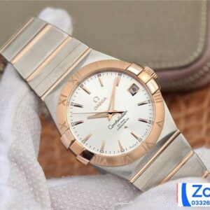 ĐỒNG HỒ NAM OMEGA CONSTELLATION FAKE CAO CẤP NHÀ MÁY 3S NIỀNG VÀNG 38MM