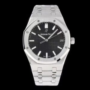 ĐỒNG HỒ AUDEMARS PIGUET ROYAL OAK 15500ST REP CAO CẤP NHÀ MÁY ZF MẶT ĐEN 41MM