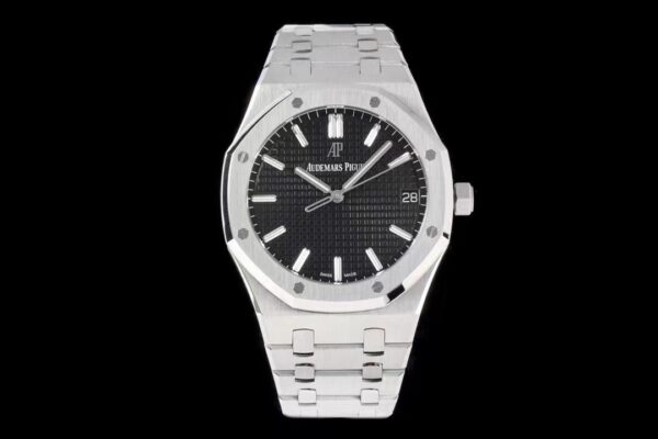 ĐỒNG HỒ AUDEMARS PIGUET ROYAL OAK 15500ST REP CAO CẤP NHÀ MÁY ZF MẶT ĐEN 41MM