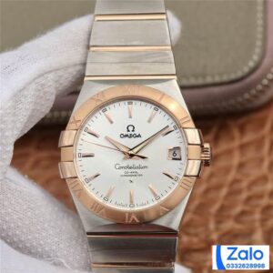 ĐỒNG HỒ NAM OMEGA CONSTELLATION FAKE CAO CẤP NHÀ MÁY 3S NIỀNG VÀNG 38MM