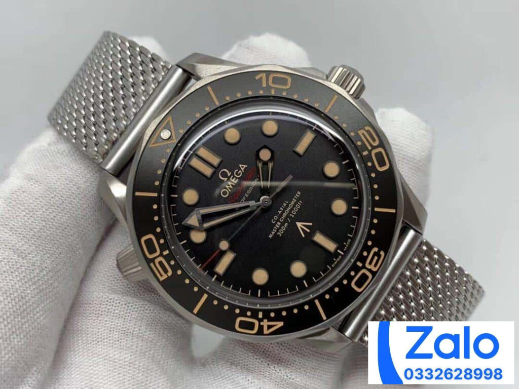 ĐỒNG HỒ NAM OMEGA SEAMASTER FAKE CAO CẤP NHÀ MÁY VS  MẶT SỐ ĐEN 42MM