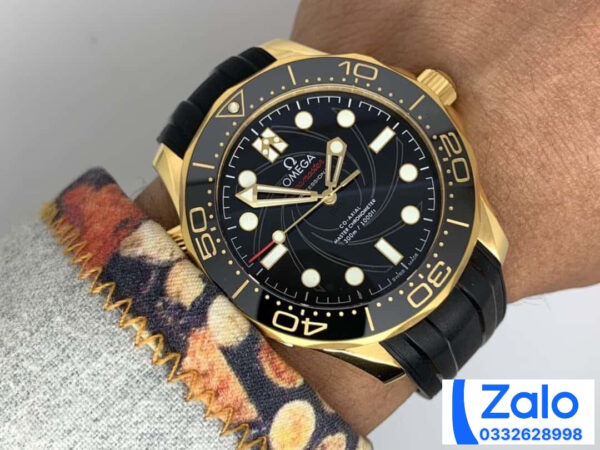 ĐỒNG HỒ NAM OMEGA SEAMASTER FAKE CAO CẤP NHÀ MÁY VS FACTORY VÀNG GOLD 42MM