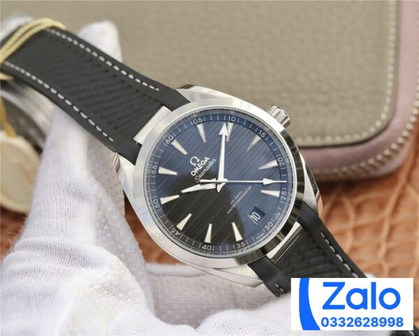 ĐỒNG HỒ NAM OMEGA SEAMASTER FAKE 1:1 NHÀ MÁY 3S DÂY CAO SU ĐEN 41MM