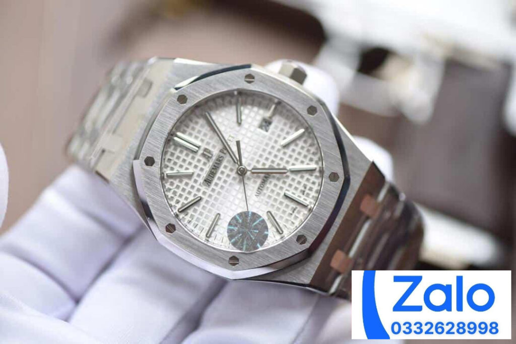 ĐỒNG HỒ NỮ AUDEMARS PIGUET ROYAL OAK 15400 FAKE NHÀ MÁY JF MẶT TRẮNG 39MM