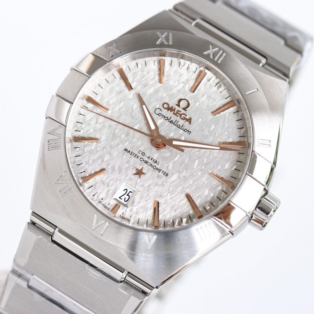 ĐỒNG HỒ UNISEX OMEGA CONSTELLATION SUPER FAKE NHÀ MÁY OR MẶT THIẾT KẾ 39MM