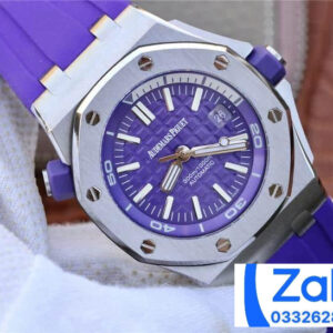 ĐỒNG HỒ NAM AUDEMARS PIGUET ROYAL OAK 15710 SUPER FAKE MÀU TÍM 42MM