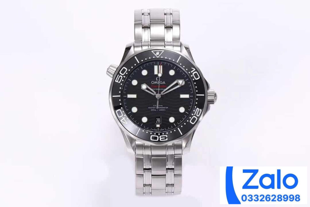 ĐỒNG HỒ NAM OMEGA SEAMASTER DIVER 300M FAKE 11 NHÀ MÁY VS MẶT SỐ ĐEN 42MM