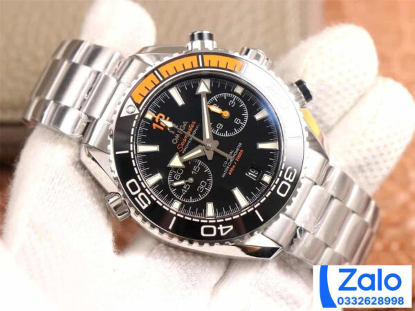 ĐỒNG HỒ NAM OMEGA SEAMASTER SUPER FAKE NHÀ MÁY OM BEZEL MIX HAI MÀU 45MM