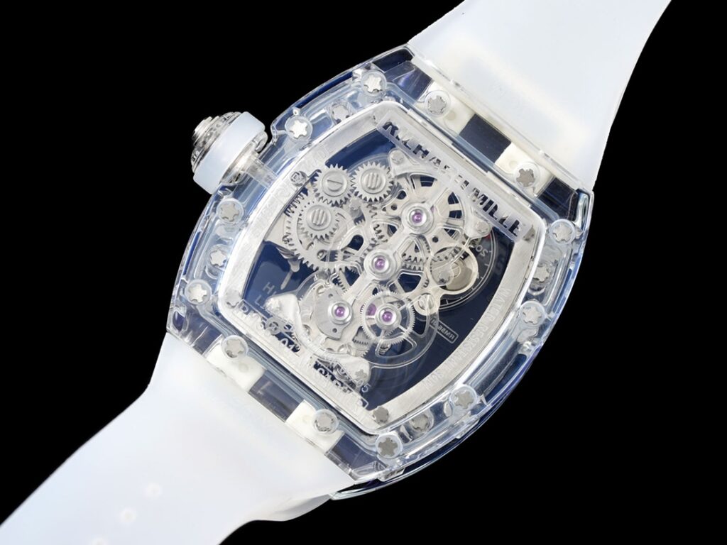 ĐỒNG HỒ NAM RICHARD MILLE RM56-01 REPLICA 11 VỎ TRONG SUỐT LỘ CỢ 44MM