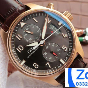 ĐỒNG HỒ IWC PILOT’S w387802 FAKE 11 NHÀ MÁY ZF FACTORY VÀNG GOLD 43MM