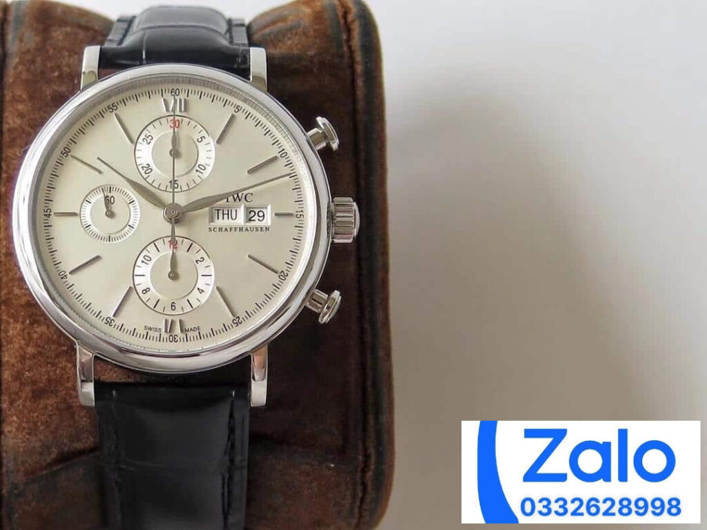 ĐỒNG HỒ IWC PORTOFINO IW391001 FAKE CAO CẤP NHÀ MÁY ZF DÂY DA ĐEN 42MM