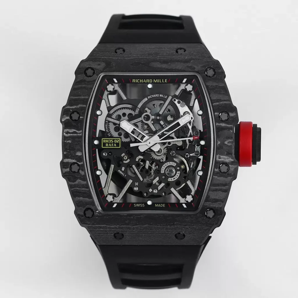 ĐỒNG HỒ RICHARD MILLE RM35-02 REPLICA 11 CARBON BLACK WIRE BBR FACTORY 44MM (1)