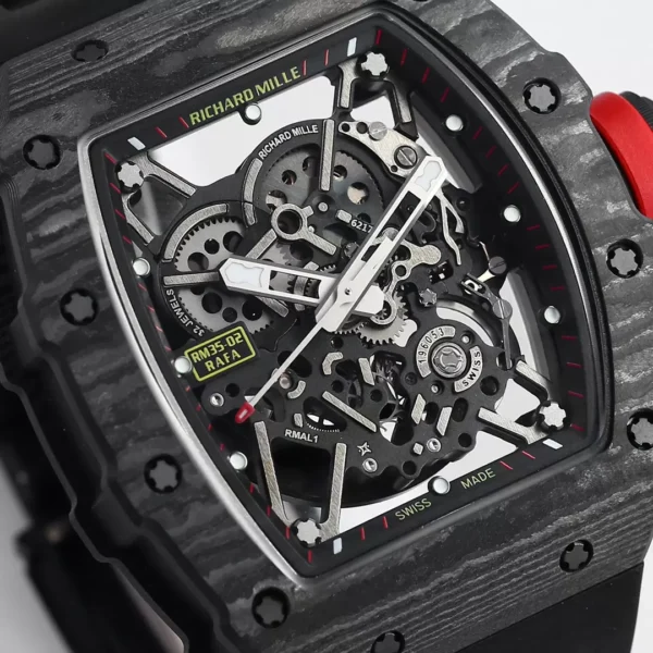 ĐỒNG HỒ RICHARD MILLE RM35-02 REPLICA 11 CARBON BLACK WIRE BBR FACTORY 44MM (1)