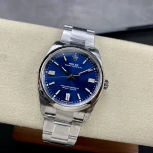 ĐỒNG HỒ ROLEX OYSTER PERPETUAL 126000 REPLICA 11 MẶT SỐ XANH BLUE VS FACTORY 36MM (1)