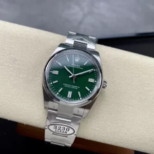 ĐỒNG HỒ ROLEX OYSTER PERPETUAL 126000 REPLICA 11 XANH LỤC BẢO CLEAN 36MM (1)