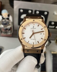 Đồng hồ Hublot Rep King Gold Opalin (1)