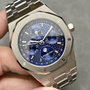 ĐỒNG HỒ AUDEMARS PIGUET ROYAL OAK 26574ST BBR REPLICA 11 NAM MẶT XANH 41MM (2)