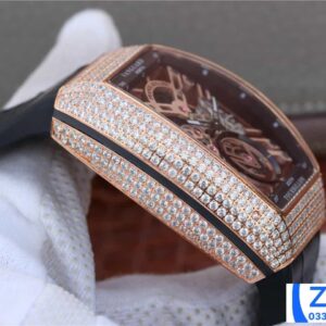 ĐỒNG HỒ FRANCK MULLER SKELETON ROSE GOLD FAKE 11 NAM MÁY LỘ CƠ 39 (2)