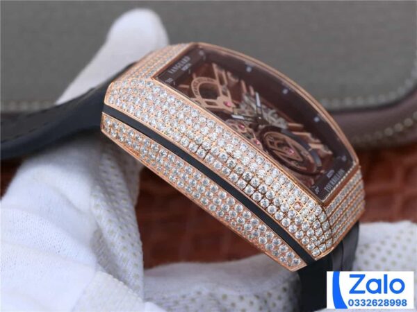 ĐỒNG HỒ FRANCK MULLER SKELETON ROSE GOLD FAKE 11 NAM MÁY LỘ CƠ 39 (2)