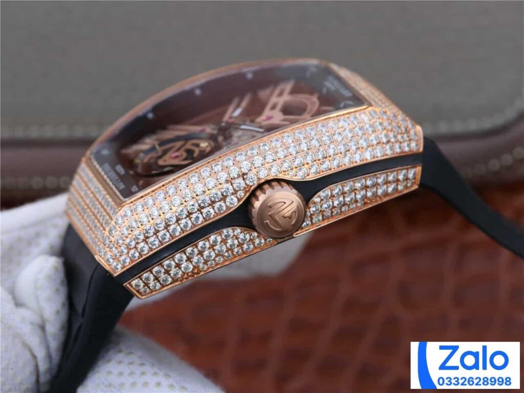 ĐỒNG HỒ FRANCK MULLER SKELETON ROSE GOLD FAKE 11 NAM MÁY LỘ CƠ 39 (2)