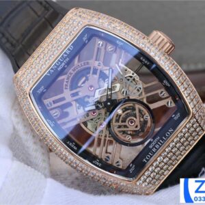 ĐỒNG HỒ FRANCK MULLER SKELETON ROSE GOLD FAKE 11 NAM MÁY LỘ CƠ 39 (2)