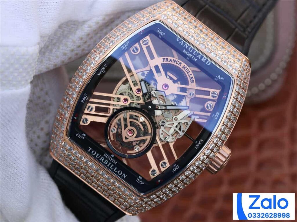 ĐỒNG HỒ FRANCK MULLER SKELETON ROSE GOLD FAKE 11 NAM MÁY LỘ CƠ 39 (2)