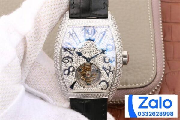 ĐỒNG HỒ FRANCK MULLER TOURBILLON REP 11 ĐÍNH FULL ĐÁ DÂY DA 39 (2)