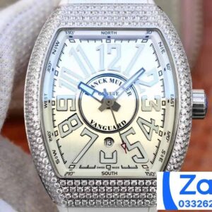 ĐỒNG HỒ FRANCK MULLER V45 NAM MẶT TRẮNG REP 11 ABF FACTORY 45MM (2)