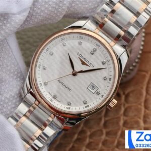 ĐỒNG HỒ LONGINES MASTER COLLECTION DEMI ROSE GOLD L2.793.5.77.7 REP 11 NAM MẶT TRẮNG 40MM (2)