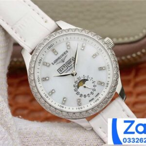 ĐỒNG HỒ LONGINES MASTER L2.503.0.83.3 NAM MÀU TRẮNG FAKE 11 CAO CẤP 42MM (2)