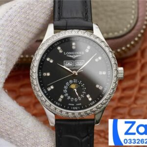 ĐỒNG HỒ LONGINES MASTER L2.503.0.83.3 REPLICA 11 NAM ĐÍNH ĐÁ 42MM (2)