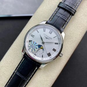 ĐỒNG HỒ LONGINES MASTER MOONPHASE L2.909.4.97.6 FAKE 11 NAM CỌC SỐ LA MÃ 40MM (2)