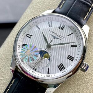 ĐỒNG HỒ LONGINES MASTER MOONPHASE L2.909.4.97.6 FAKE 11 NAM CỌC SỐ LA MÃ 40MM (2)