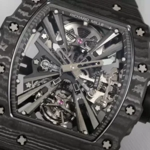 ĐỒNG HỒ RICHARD MILLE RM12-01 TOURBILLON FULL CARBON REP 11 DÂY CAO SU 42MM (2)