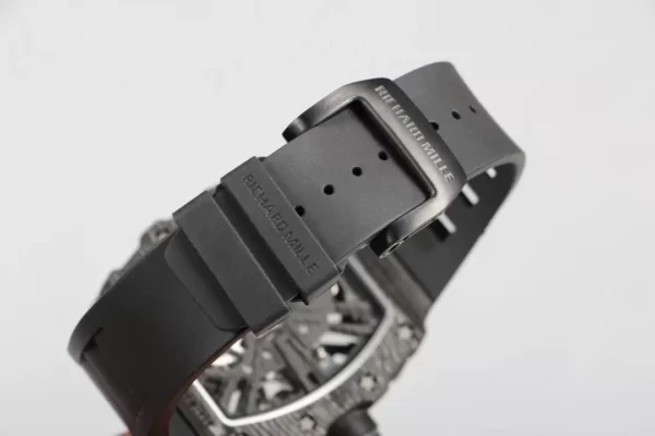 ĐỒNG HỒ RICHARD MILLE RM12-01 TOURBILLON FULL CARBON REP 11 DÂY CAO SU 42MM (2)