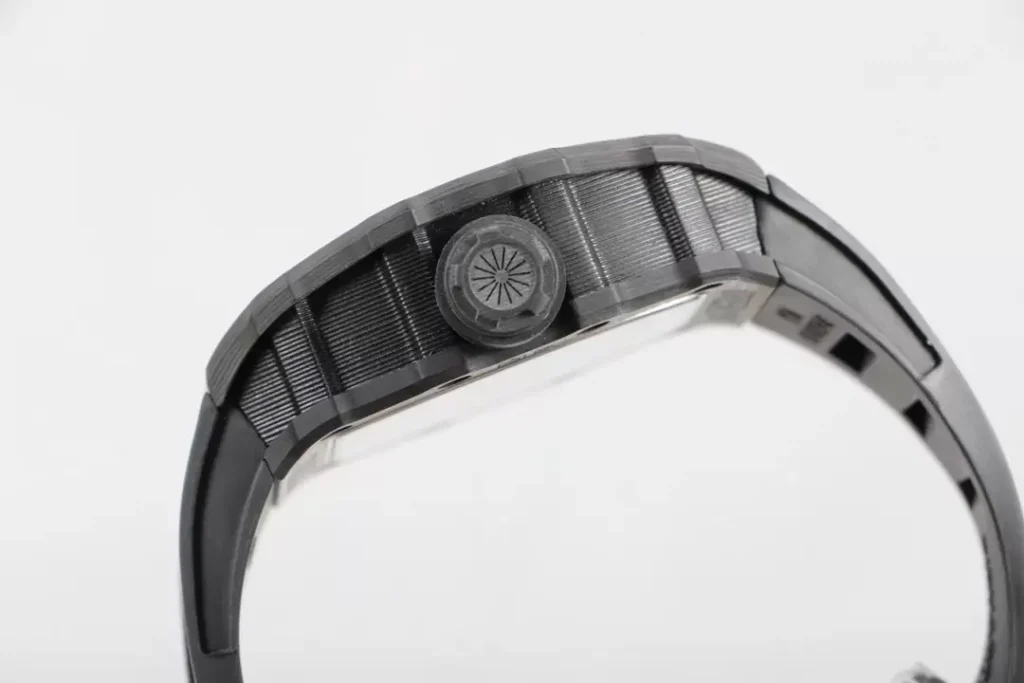 ĐỒNG HỒ RICHARD MILLE RM12-01 TOURBILLON FULL CARBON REP 11 DÂY CAO SU 42MM (2)