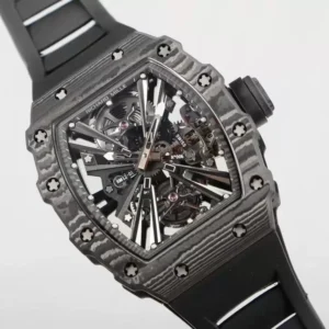 ĐỒNG HỒ RICHARD MILLE RM12-01 TOURBILLON FULL CARBON REP 11 DÂY CAO SU 42MM (2)