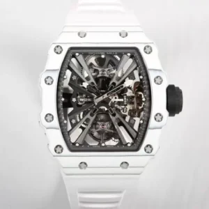 ĐỒNG HỒ RICHARD MILLE RM12-01 TOURBILLON REPLICA 11 DÂY CAO SU TRẮNG 42MM (2)