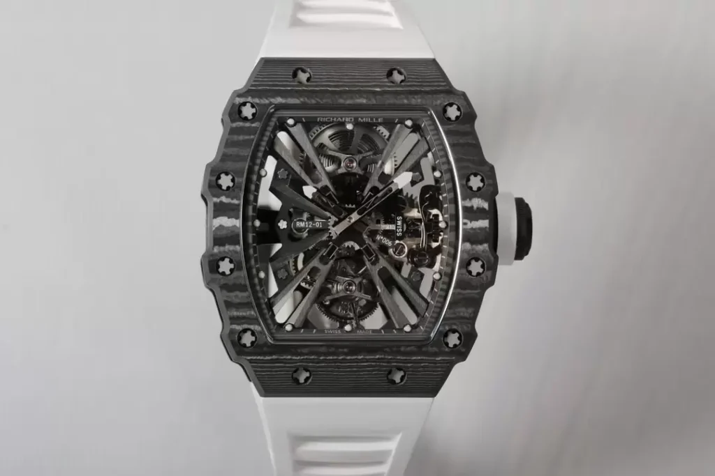 ĐỒNG HỒ RICHARD MILLE RM12-01 TOURBILLON VỎ CARBON REP 11 CAO CẤP 42MM (2)