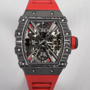 ĐỒNG HỒ RICHARD MILLE RM12-01 TOURBILLON VỎ CARBON REP 11 NAM MÀU ĐỎ 42MM (2)