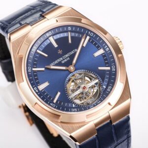 ĐỒNG HỒ VACHERON CONSTANTIN OVERSEAS TOURBILON ROSE GOLD 6000V REP 11 MẶT XANH 42 (2)