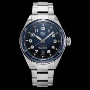 ĐỒNG HỒ TAG HEUER AUTAVIA WBE5116 REP 11 THỤY SỸ NAM MẶT XANH 40 (2)